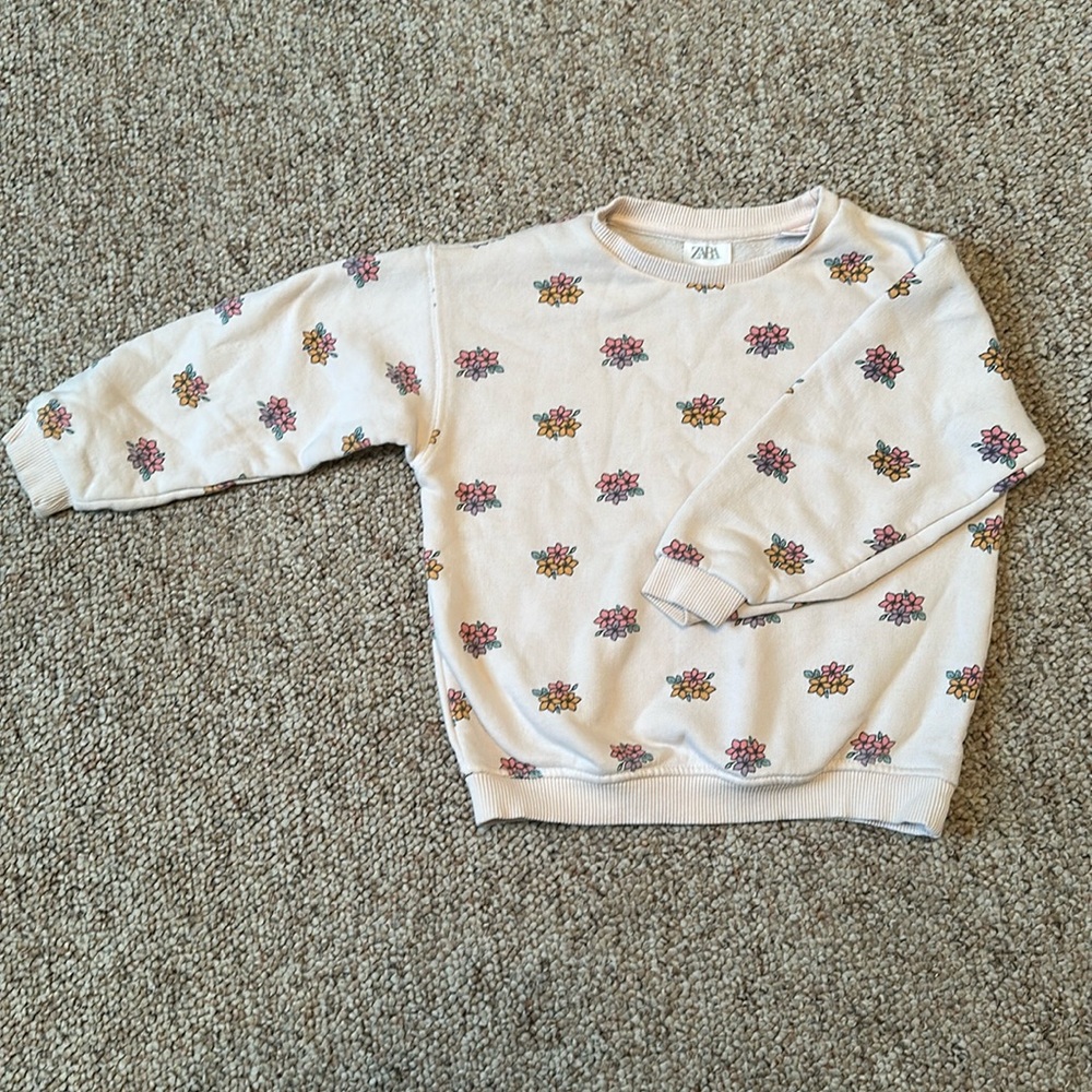 Zara Girl Floral Sweatshirt
